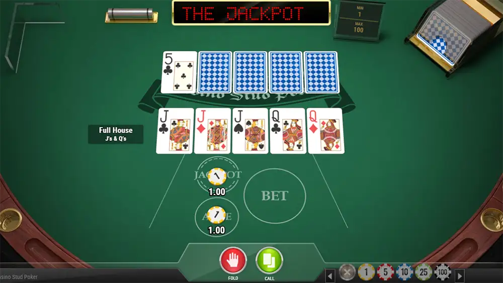 Zagraj w Casino Stud Poker Casino Stud Poker gra za darmo