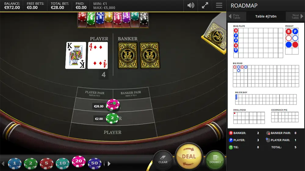 Graj w Baccarat (Punto Banco) Baccarat (Punto Banco) gra za darmo