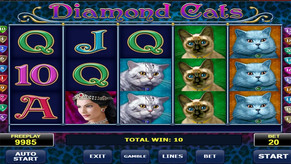Zagraj w Diamond Cats Diamond Cats gra za darmo