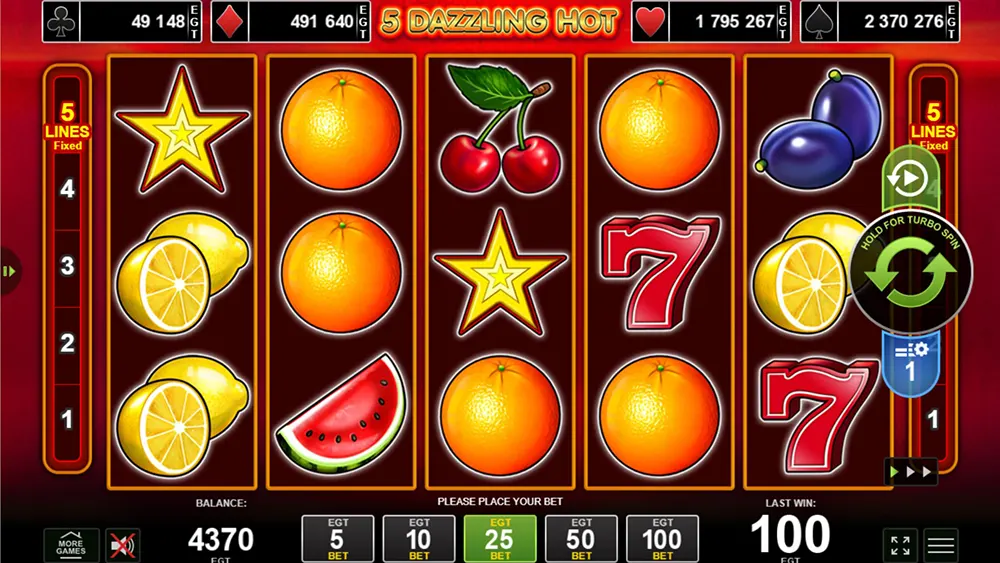 Zagraj w 5 Dazzling Hot 5 Dazzling Hot gra za darmo