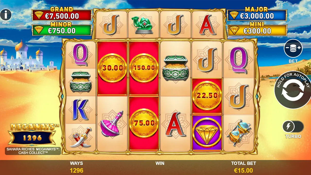 Zagraj w Sahara Riches Megaways Sahara Riches Megaways gra za darmo
