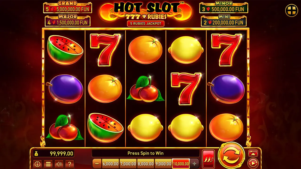 Zagraj w Hot Slot 777 Rubies Hot Slot 777 Rubies gra za darmo