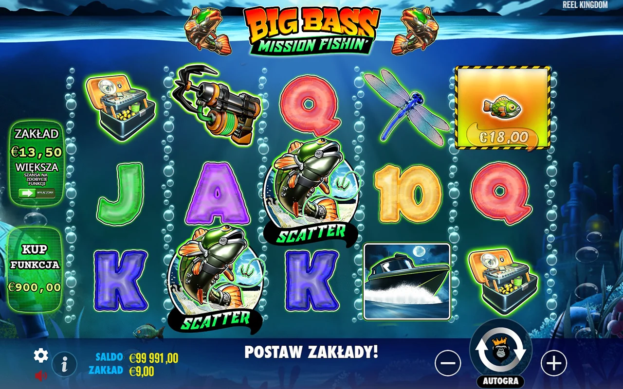 Zagraj w Big Bass Mission Fishin’ Gra Big Bass Mission Fishin’ dostępna bezpłatnie