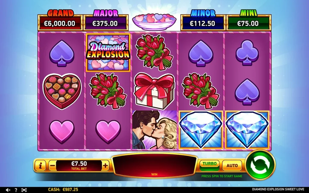 {100} Diamond Explosion Sweet Love Darmowa Gra.